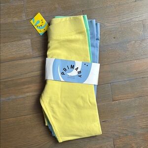 Primary Capri 3 pack.  Sz 7.  NEW